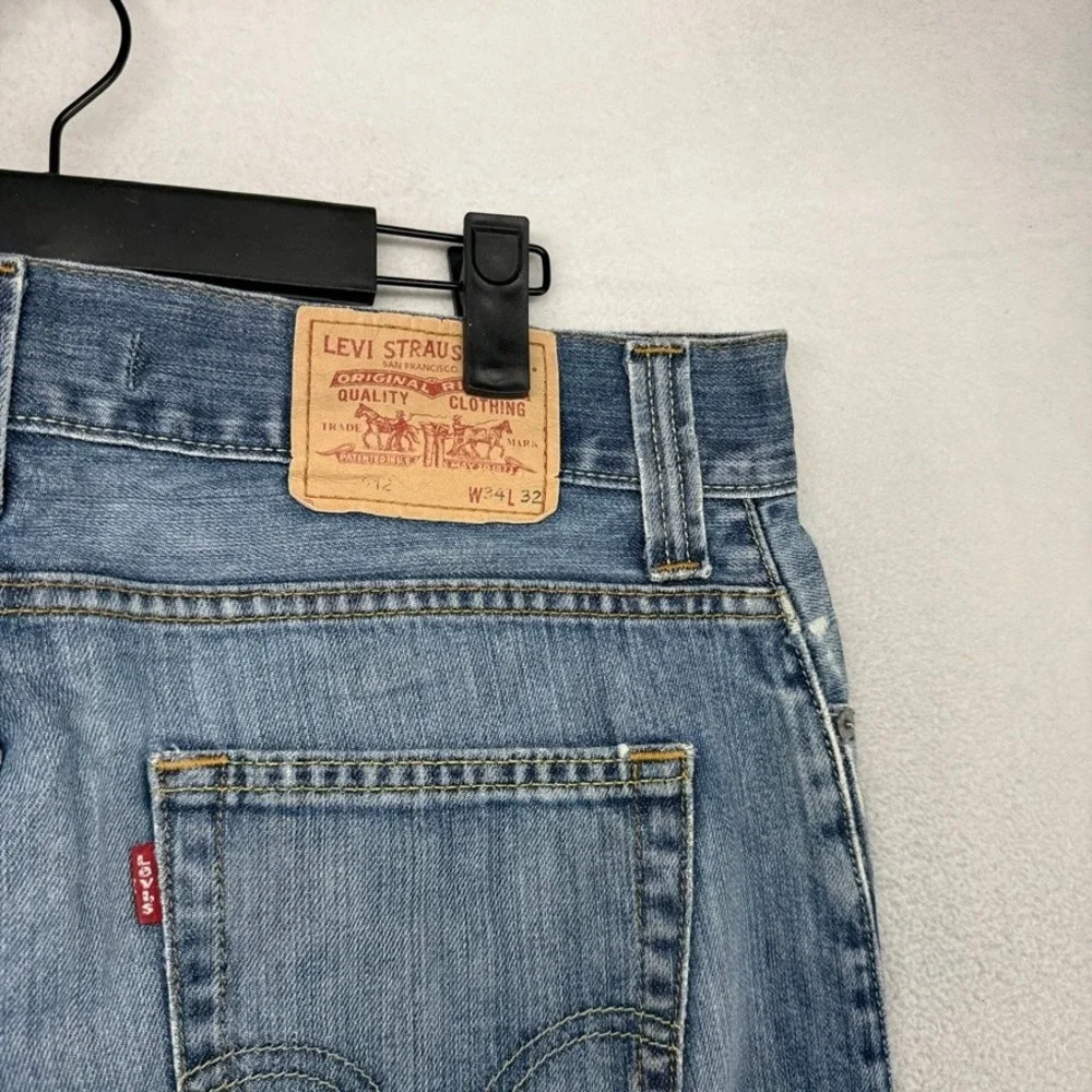 Vintage Levis Jeans Men's 34x32 Blue Denim 512 Bootcut Baggy Distressed Y2k